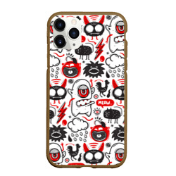 Чехол для iPhone 11 Pro Max матовый Pop art