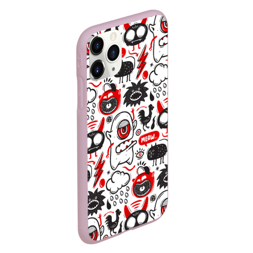 Чехол для iPhone 11 Pro матовый Pop art, цвет розовый - фото 3