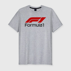 Формула 1 – Мужская футболка хлопок Slim с принтом купить