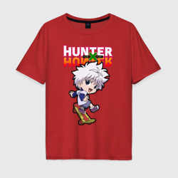 Мужская футболка хлопок Oversize Киллуа Hunter   x Hunter