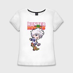 Женская футболка хлопок Slim Киллуа Hunter   x Hunter