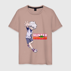 Мужская футболка хлопок Киллуа Hunter x   Hunter