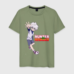 Мужская футболка хлопок Киллуа Hunter x   Hunter