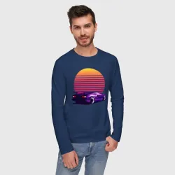 Мужской лонгслив хлопок Retrowave - фото 2