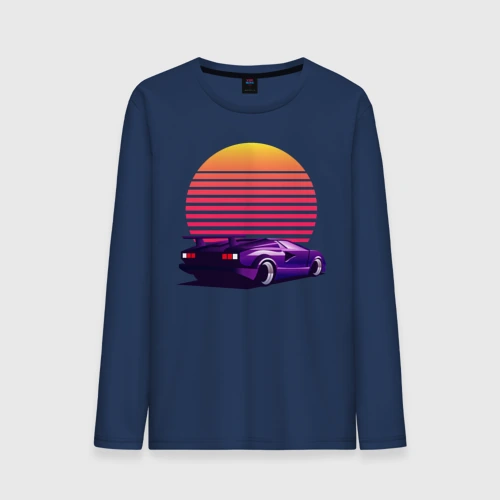 Мужской лонгслив хлопок Retrowave