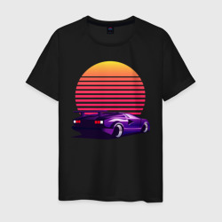 Retrowave – Футболка из хлопка с принтом купить со скидкой в -20%