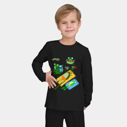 Детская пижама с лонгсливом хлопок Лягушки - фото 2