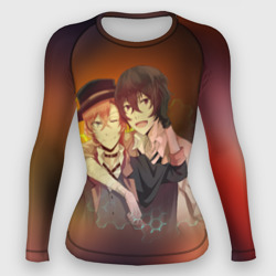 Женский рашгард 3D Дазай и Чуя
