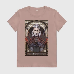 Женская футболка хлопок The Witcher, Geralt, Ведьмак,