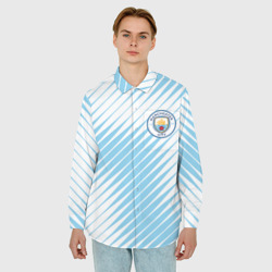 Мужская рубашка oversize 3D Manchester city - фото 2