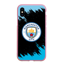 Чехол для iPhone XS Max матовый Manchester city