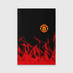 Обложка для паспорта матовая кожа Manchester united