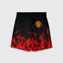 Детские спортивные шорты 3D Manchester united