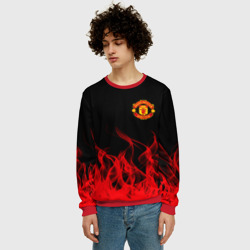 Мужской свитшот 3D Manchester united - фото 2