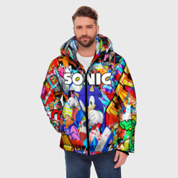 Мужская зимняя куртка 3D Sonic Соник - фото 2