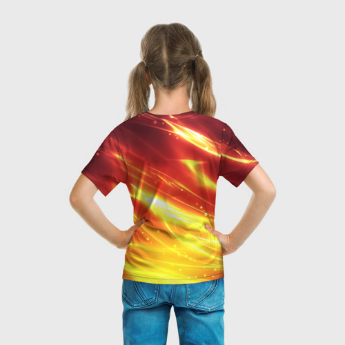 Детская футболка 3D с принтом Sonic Соник, вид сзади #2