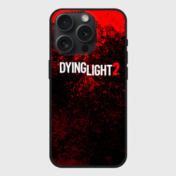 Чехол силиконовый для Apple iPhone 15 Pro матовый Dying light 2