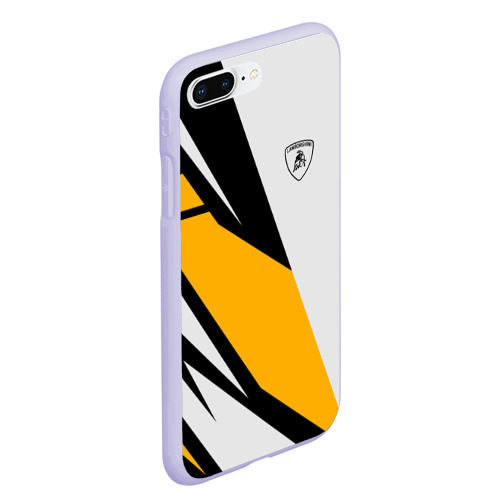 Чехол для iPhone 7Plus/8 Plus матовый с принтом Lamborghini, вид сбоку #3