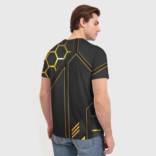 Мужская футболка 3D с принтом Lamborghini, вид сзади #2