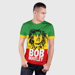 Мужская футболка 3D Slim Bob Marley - фото 2