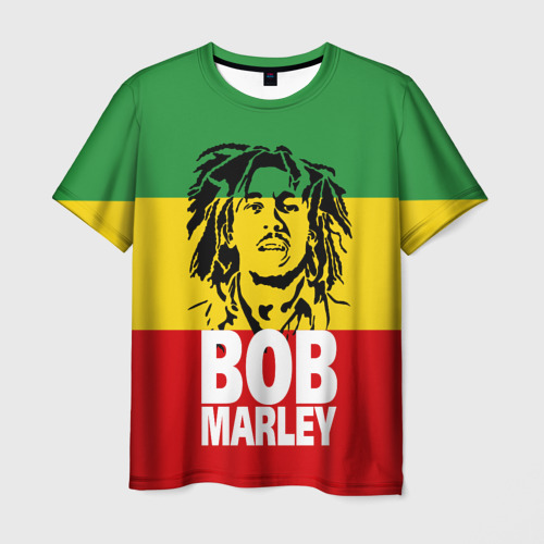 Мужская футболка 3D Bob Marley, цвет 3D печать