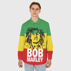 Мужская рубашка oversize 3D Bob Marley - фото 2