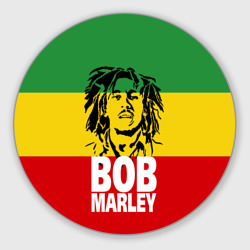 Круглый коврик для мышки Bob Marley