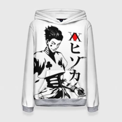 Женская толстовка 3D Хантер черно-белое