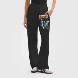 Женские брюки oversize без начеса хлопок Хантер лого с героями - фото 2