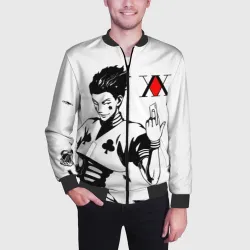 Мужской бомбер 3D Хантер герой крупным планом - фото 2