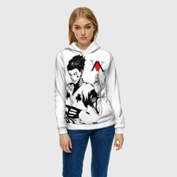 Женская толстовка 3D Хантер герой крупным планом - фото 2