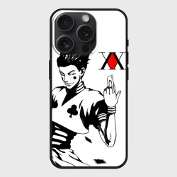 Чехол силиконовый для Apple iPhone 15 Pro матовый Хантер герой крупным планом