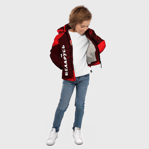 Зимняя куртка для мальчиков 3D Беларусь, цвет светло-серый - фото 5