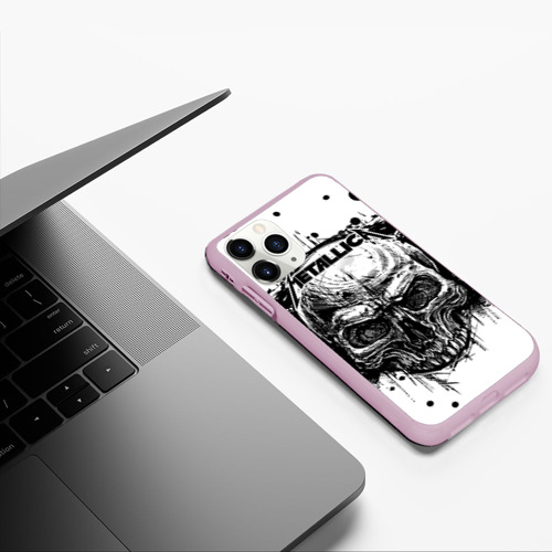 Чехол для iPhone 11 Pro матовый с принтом Metallica, фото #5