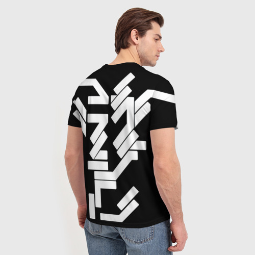 Мужская футболка 3D Киберпанк символ, цвет 3D печать - фото 4