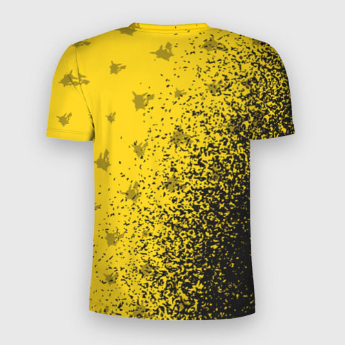 Мужская футболка 3D Slim с принтом Пикачу Pikachu, вид сзади #1