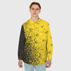 Мужская рубашка oversize 3D Пикачу Pikachu - фото 2