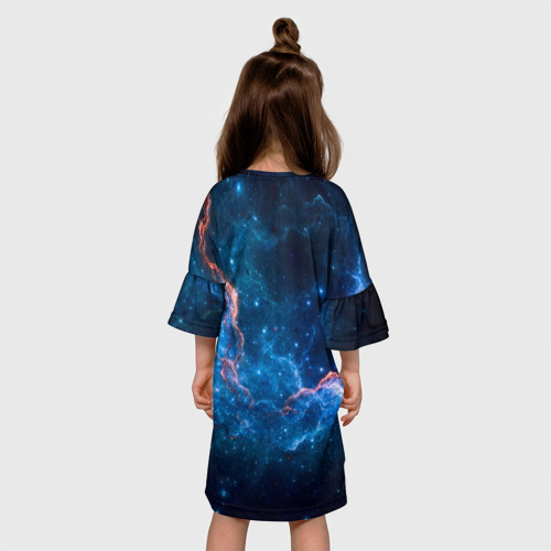 Детское платье 3D Туманность, цвет 3D печать - фото 5
