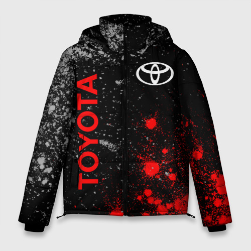 Мужская зимняя куртка 3D Toyota Тойота, цвет светло-серый