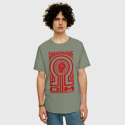 Мужская футболка хлопок Oversize Электрическое сопротивление - фото 2