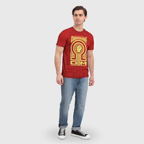 Мужская футболка 3D Электрическое сопротивление, цвет 3D печать - фото 5