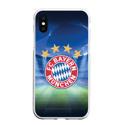 Чехол для iPhone XS Max матовый с принтом Бавария Мюнхен, вид спереди #2