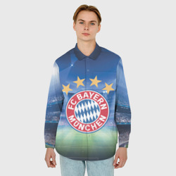 Мужская рубашка oversize 3D Бавария Мюнхен - фото 2