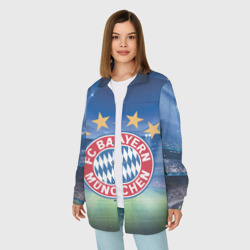 Женская рубашка oversize 3D Бавария Мюнхен - фото 2