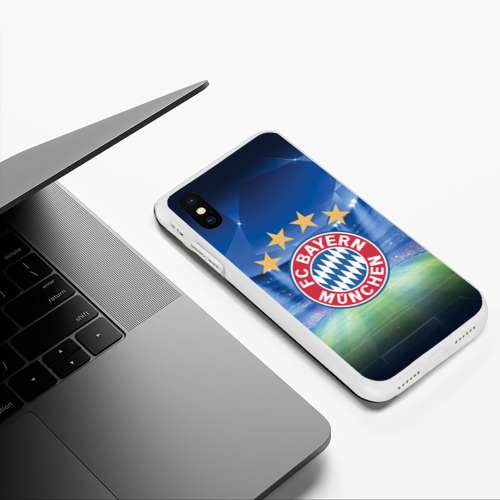 Чехол для iPhone XS Max матовый с принтом Бавария Мюнхен, фото #5