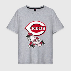 Мужская футболка хлопок Oversize Cincinnati reds - baseball team - talisman