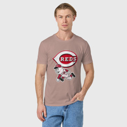 Мужская футболка хлопок Cincinnati reds - baseball team - talisman - фото 2