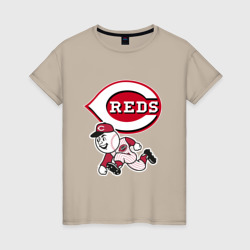 Женская футболка хлопок Cincinnati reds - baseball team - talisman