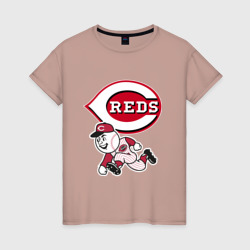Женская футболка хлопок Cincinnati reds - baseball team - talisman