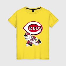 Женская футболка хлопок Cincinnati reds - baseball team - talisman